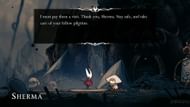 Talk to Sherma at the First Shrine (Image via Team Cherry || YT-Shirrako)